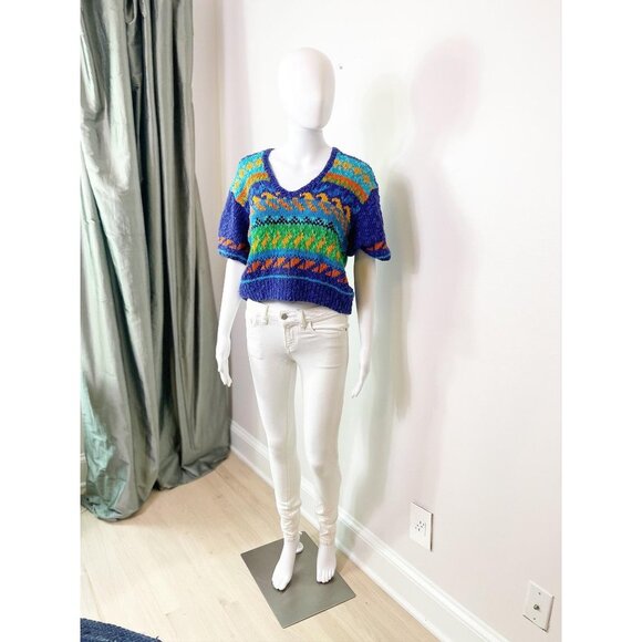 Vintage Liz Claiborne Chunky Knit Sweater M euc - Picture 2 of 8